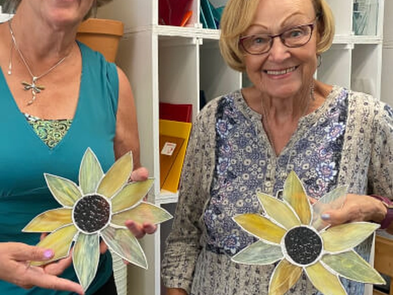 Stained Glass Workshop: Create a Beautiful Sunflower Panel - Gallery image