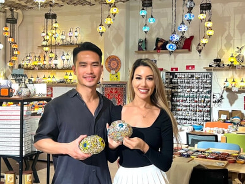 Traditional Turkish Mosaic Lamp Crafting Experience - Featured image