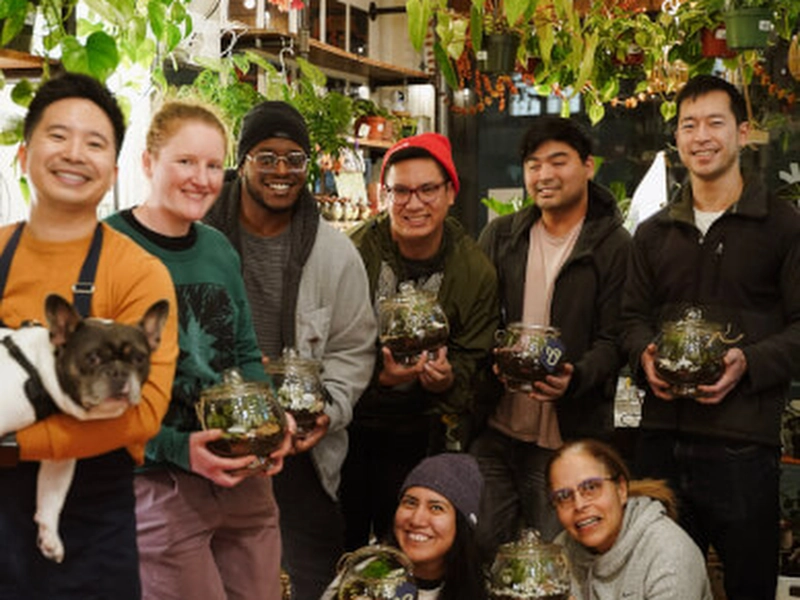 Tropical Terrarium Creation Workshop for Team Building - Gallery image