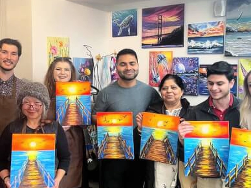 Paint and Sip Team Building Art Workshop - Featured image