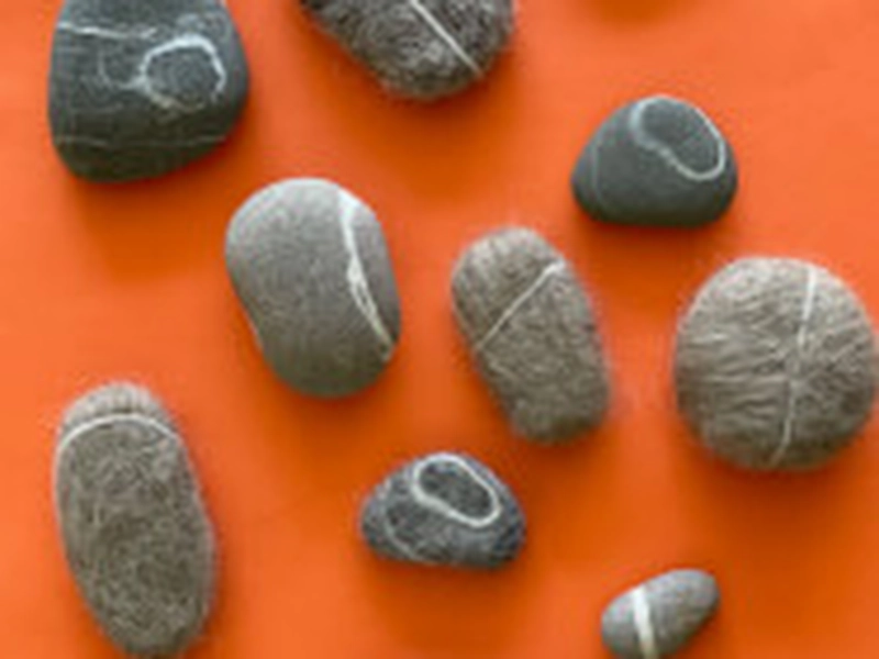 Needle Felting Stones Workshop for Creative Team Building - Gallery image