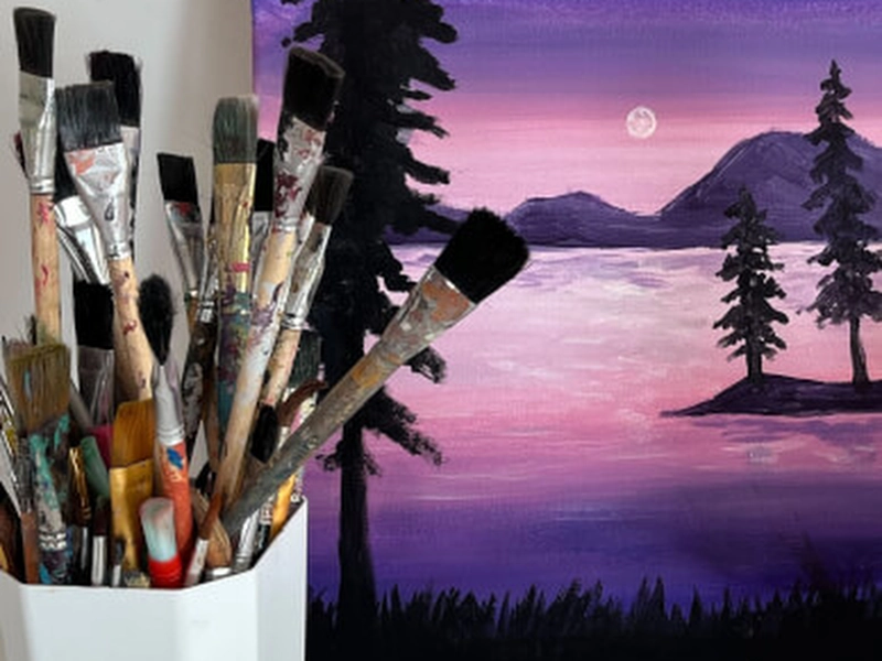 Acrylic Painting and Sip Team Building Experience - Gallery image