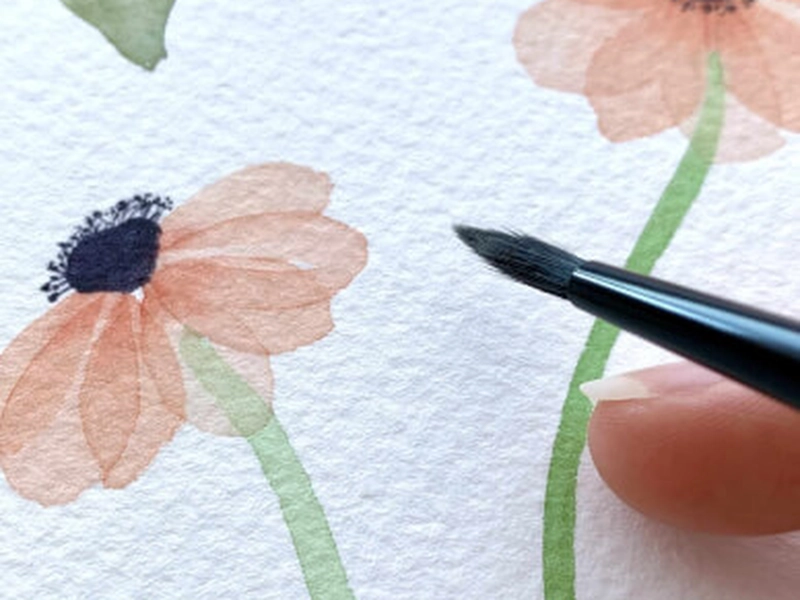 Floral Watercolor Painting Workshop for Team Creativity - Gallery image