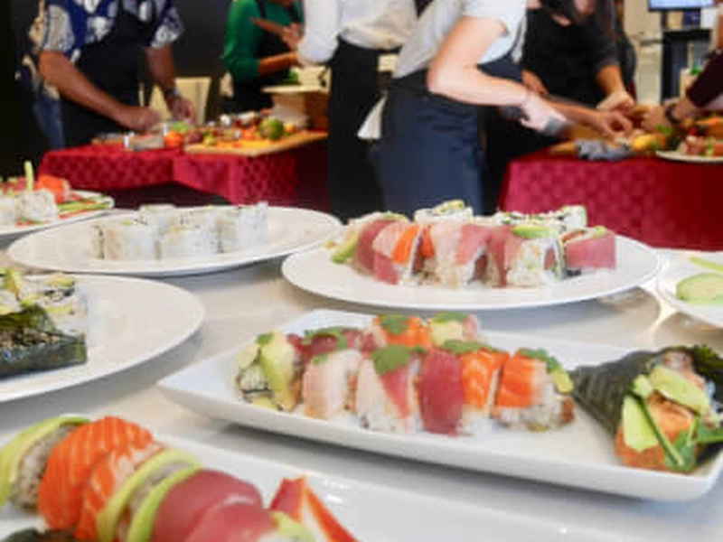 Hands-On Sushi Making Workshop: Rainbow & Steelhead Rolls - Gallery image