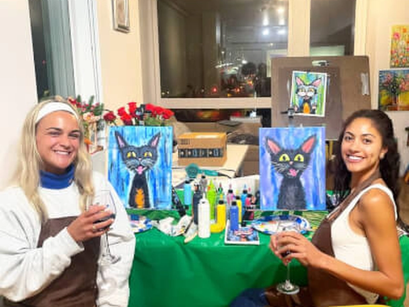 Paint and Sip Team Building Art Workshop - Gallery image